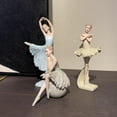thumbnail image 4 of veasfak 3.9x9.3 '' Résine Moderne Ballerine Statue Ballet Danseur Bureau Ornement de Collection D, 4 of 7
