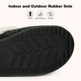 thumbnail image 6 of LongBay Women's Moccasin House Slippers, Wool-Like Memory Foam House Shoes with Plush Fleece Lining, Slip-On Moc Clogs for Indoor Outdoor, 6 of 7