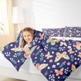 thumbnail image 4 of Manfei Colorful Cartoon Butterfly 7-Piece King Bedding,Rustic Plant Floral King Bed in a Bag,Colorful Stars Reversible, 4 of 7