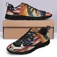 thumbnail image 4 of Bass Fishing American Flag Us Running Shoes Sneakers Mesh Black Size 10, 4 of 5