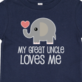 thumbnail image 4 of Inktastic My Great Uncle Loves Me Boys or Girls Baby T-Shirt, 4 of 5