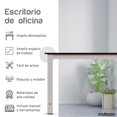 thumbnail image 2 of Mubson Escritorio para Oficina o Estudio con Amplia Superficie de 100x50 de Madera MDF. Mesa para Laptop. Escritorio Gamer Mubson  Minimalista, 2 of 7
