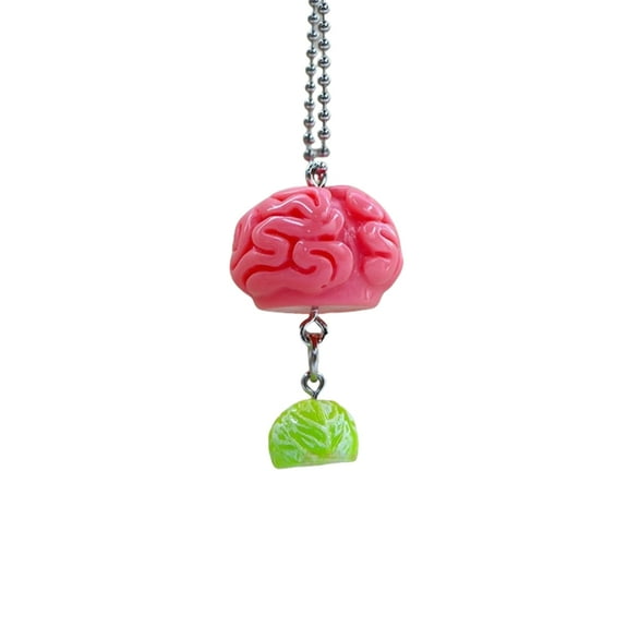 Stylish Simulation Brain Keyring Halloween Keychain Handmade Bag Decoration