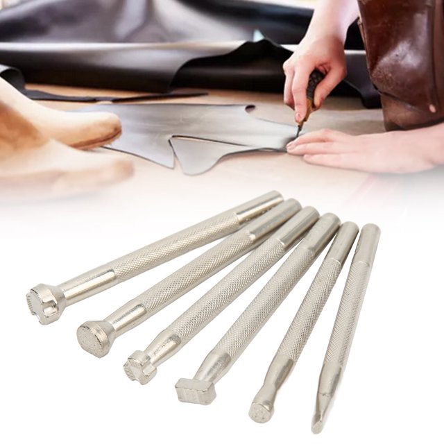 Herramientas de perforación de cuero sellos de cuero Operación simple 6 piezas para elaboración de cuero para cuero de bricolaje ANGGREK Otros