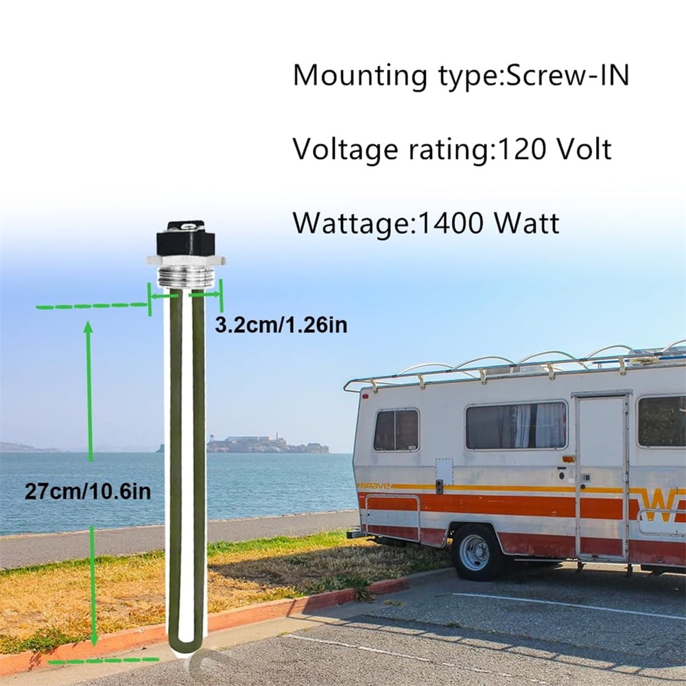92249 120V 140W RV Water Heater Element for Camper RV GCH6-4E GCH6-6E GCH6-7E GC6A-7E