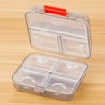thumbnail image 3 of Luxsea Portable Seven Squares A Week Carry On Packing Pill Box Small Item Storage Box Gray Home Garden Organization, 3 of 5