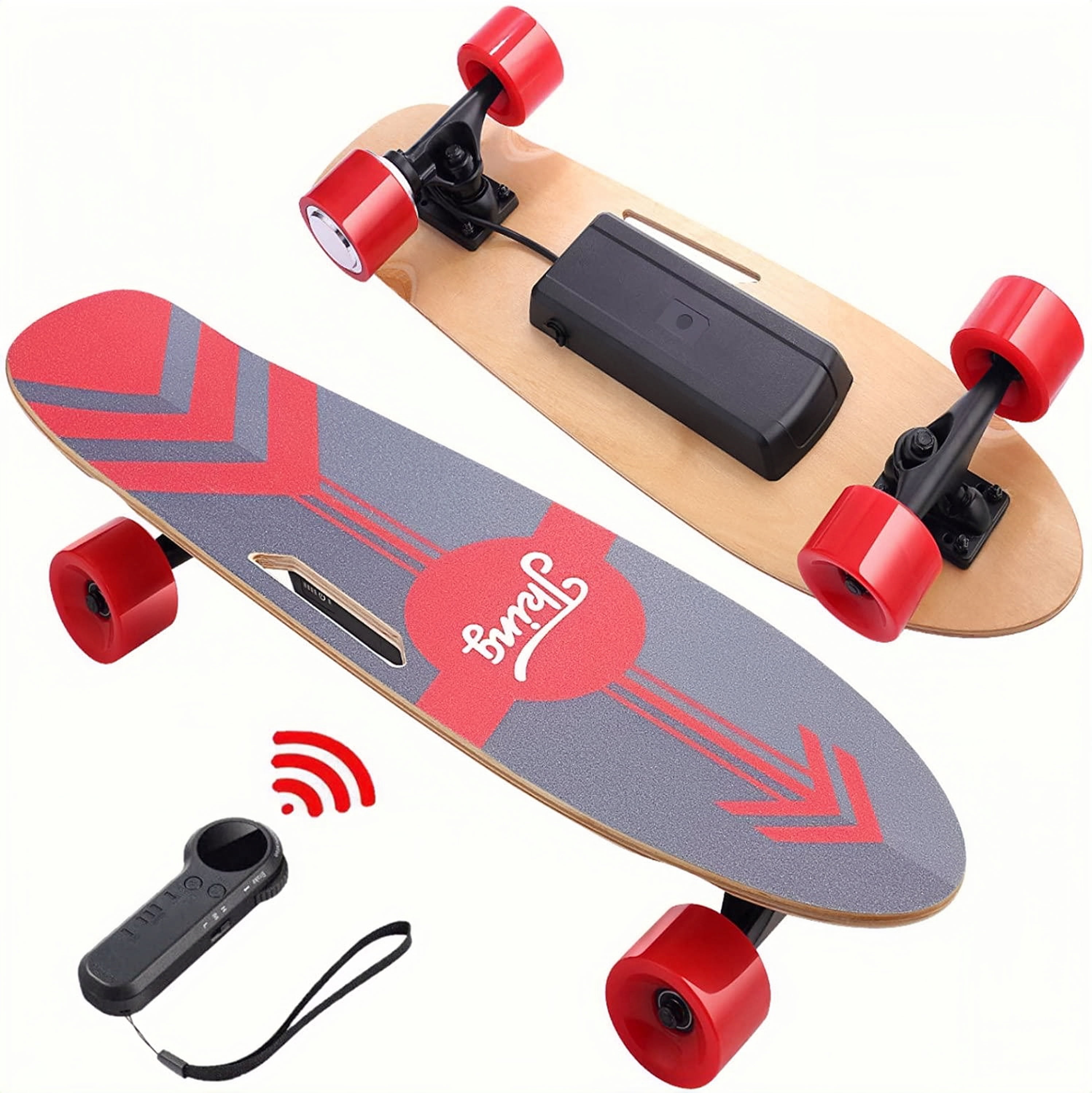 CAROMA Electric Skateboard 33inch E-skateboard Longboard for Adult Beginner Gift 