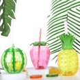 thumbnail image 4 of 500ml Summer Cute Strawberry Straw Water Bottle Milk Coffee Straw Cup For Home, 4 of 5
