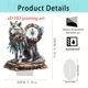 thumbnail image 3 of White Wolf And Dreamcatcher Pendant 2D Living Room Office Desktop Decoration Pendant, 3 of 7