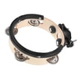 thumbnail image 3 of Wood and Metal Tambourine for Drum Set with Easy Installation and Versatile Sound 10.5 inches, 3 of 4