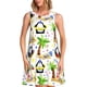 thumbnail image 1 of Disketp Penguins On The Beach para Vestido sin Mangas para Mujeres, Vestidos de Verano para Mujeres, Casual y Holgado para la Playa, 1 of 7