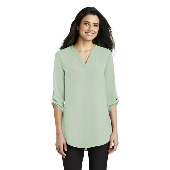 Port AuthorityLadies 3/4-Sleeve Tunic Blouse Lw701 - Misty Sage - XL