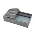 thumbnail image 4 of Lengthwise Folding - Gray, 63x33x15CM Washable Cotton And Linen Six-compartment Shoe Box, Transparent Shoe Storage Box, 4 of 8