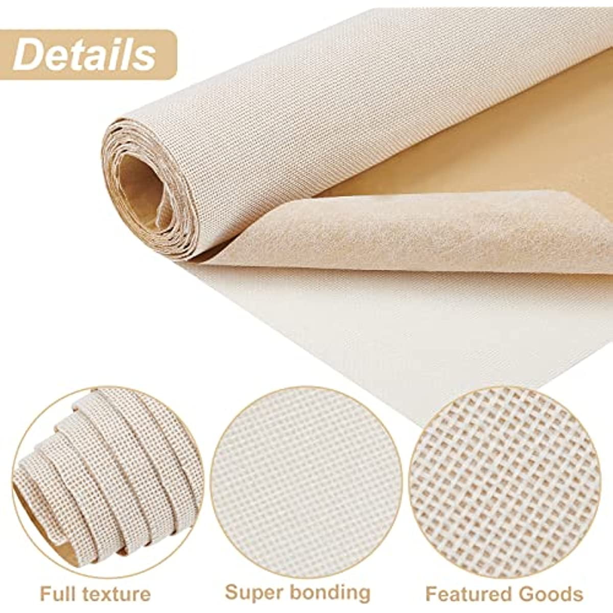 Large Self Adhesive Fabric Repair Patches Bright Grey Fine Linen Repair Patches  Furniture Repair Sticker for Linen Sofa Repair Home Wall Decoration 