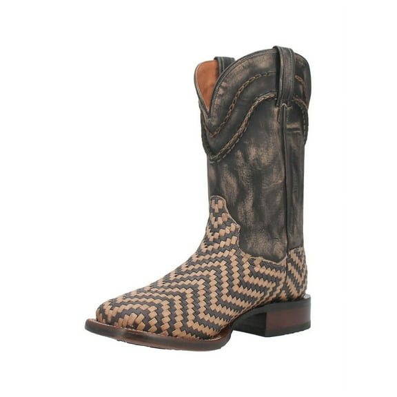 Dan Post Western Boots Mens Keaton Weave Square Toe Bone DP4927
