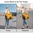 thumbnail image 4 of Sunflower Women's Large Weekend Travel Bag Moving Canvas Handbag Thick Double Layer Beach Weekend Travel Unisex Hospital Maternity Delivery with Toiletry Waterproof, 4 of 5