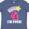 thumbnail image 4 of Inktastic 4th Birthday 4 Year Old Girls Rainbow Star Girls Toddler T-Shirt, 4 of 5