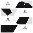 thumbnail image 5 of YUGYXL Long Sleeve Shirts for Men Fall Big and Tall Sport Shirt Classy Casual Baggy Fit Athletic Tops Black Jackets, 5 of 5
