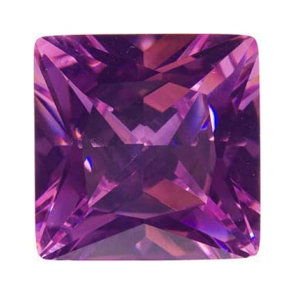 18mm Square Pink Rose CZ - Pack of 1