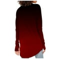 thumbnail image 4 of Womens T Shirts Long Sleeve Top Round Neck Basic Fashion Printed Tshir Thumbhole Tunic Tshirts, 4 of 6