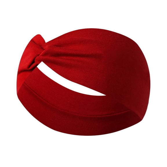 Twist Knot Headband Women Elastic Non Slip Sports Hair Band, Stretchy Workout Headwrap for Yoga Running Fitness