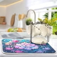 thumbnail image 5 of Dish Drying Mat Mandala Lotus Flower Absorbent Dry Mats for Dishes Draining Pad for Kitchen Countertop 16" x 18", 5 of 7