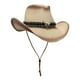 thumbnail image 4 of Sombrero de vaquero occidental de moda, de papel moldeable de traje ancho, sombrero de para adultos, adolescentes, mochilero, , Sombrero vaquero talla única 01, 4 of 7