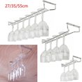 thumbnail image 1 of 27/35/55cm Wine Glass Hanger Stainless Steel Rack Stemware Home Bar Pub Holder, 1 of 5