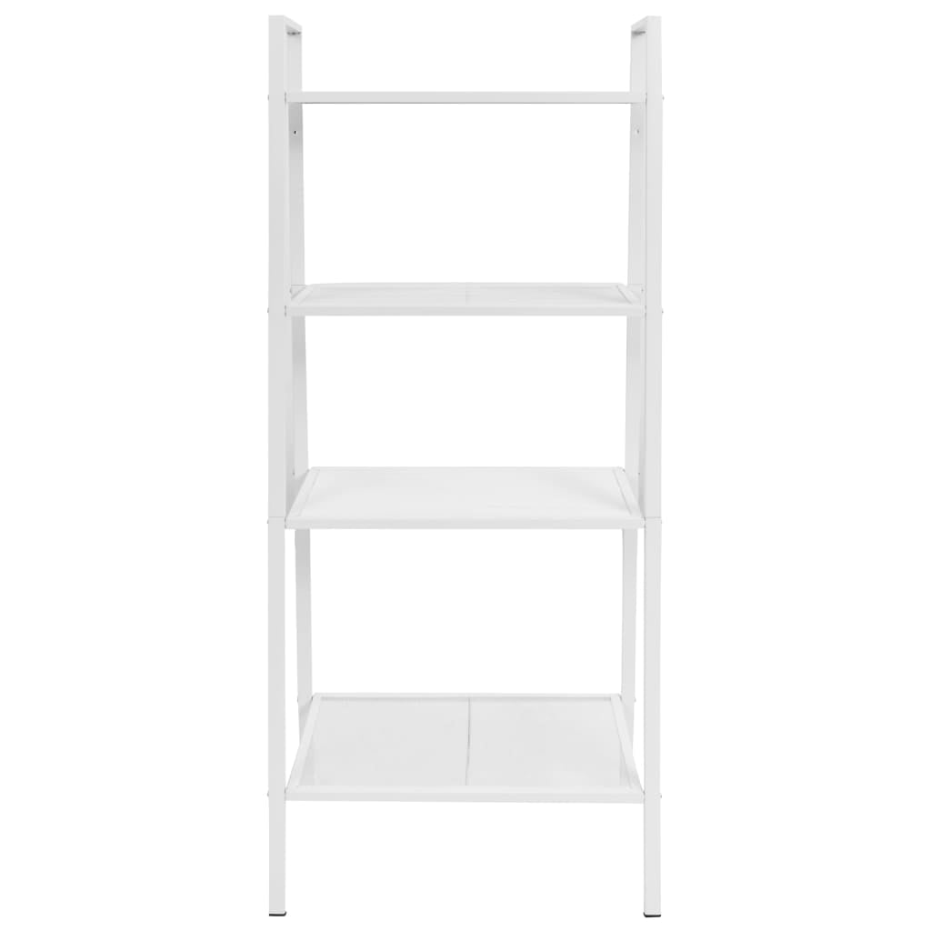 Kepooman Home Office 4 Tiers Display Storage Shelf for Flowers Grass and Book, White Kepooman Home Office 4 Tiers Display Storage Shelf for Flowers Grass and Book, White
