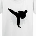 thumbnail image 4 of Inktastic Karate Martial Arts Silhouette Sports Youth T-Shirt, 4 of 5
