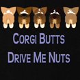 thumbnail image 3 of CafePress - Corgi Butts Drive Me Nuts! Sweatshirt (Dark) - Classic Crew Neck Sweatshirt, 3 of 4
