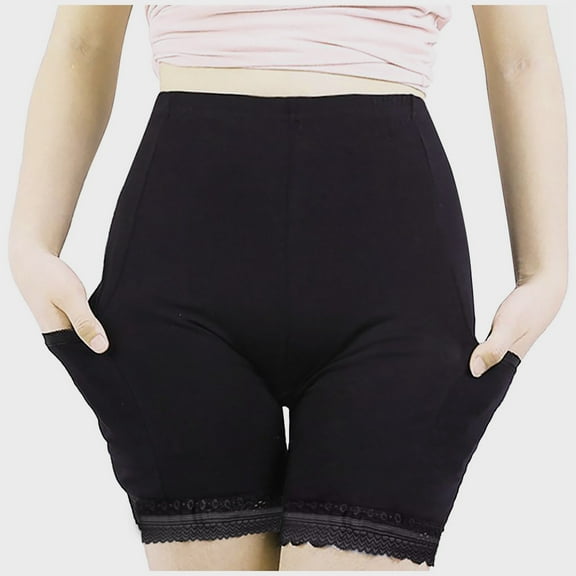 Baberdicy Underwear Women, Women Leggings Pants Casual Lace Solid Stretchy Underwear Shorts Pocket Boxer Briefs for Women