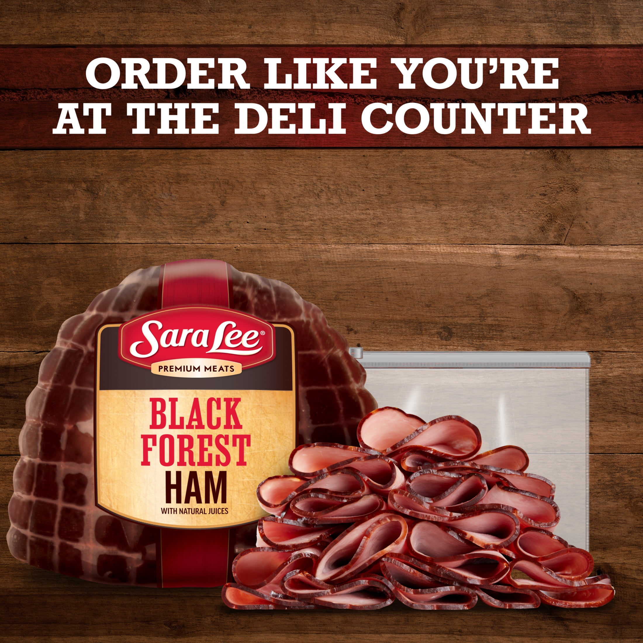 Sara Lee Sliced Fresh Lunch & Deli Meats, Premium Meats Gluten Free Black Forest Ham, Resealable Pouch