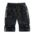 thumbnail image 1 of Hombres Casual Camuflaje Panel Deportes Bolsillo Cargo Pantalones Algodón Recortado Pantalones Cortos Pompotops  oipoqjl41267, 1 of 8