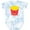 Tie Dye Blue, variant on Inktastic Cute Kawaii French Fries Boys or Girls Baby Bodysuit