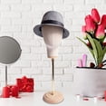 thumbnail image 5 of Hat Display Stand Manikin Head Tabletop Portable Fashion Caps Storage Rack Hat, 5 of 8