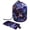Multicolor, variant on PhooArto Travel Cosmetic Bags Barrel Makeup Bag, Multifunctional Toiletry Bucket Bags Round Organizer Storage Pocket, Tie Dye Skull Pattern