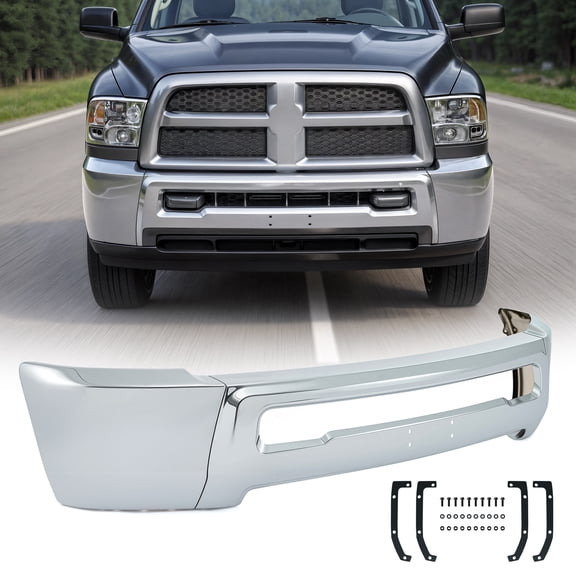 Bestco for Dodge Ram 2500 3500 2010-2018 Split Front Bumper Face Bar Chrome CH1002391