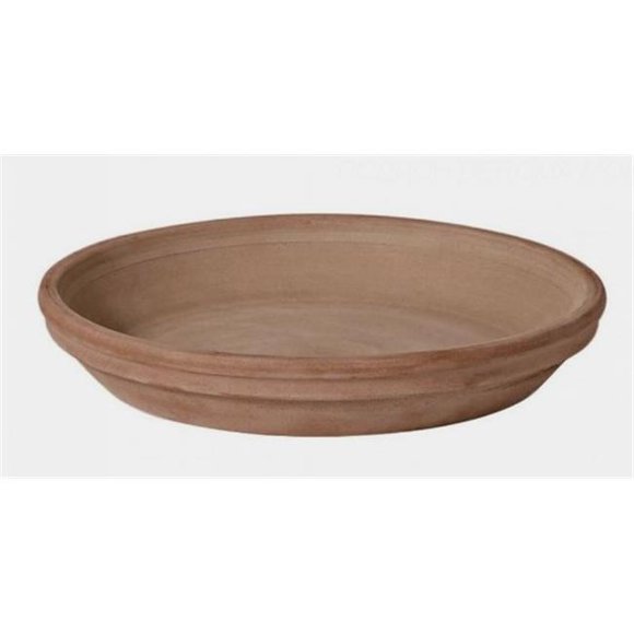 Deroma Marshall Poterie 8721CPZ Soucoupe Standard en Argile de Chocolat Moka de 8,3 Po en Terre Cuite, Lot de 24