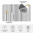 thumbnail image 4 of Black White Striped Doormat Outdoor Entrance 20"x31.5", Modern Farmhouse Geometric Absorb Moisture Dirt Door Mats, Non-Slip Rubber Backing Floor Mats Indoor, Low-Profile Front Door Rugs, 4 of 9