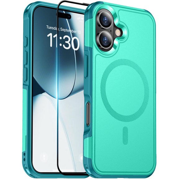 Funda de teléfono Temdan diseñada para iPhone 16, color verde