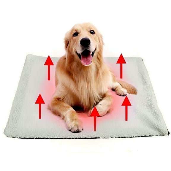 LAMIRO Self Heating Pet Pads Pet Blanket for Cat/Dog Pet Heating Pad Self Warming Cushion Mat for Cats Dogs Self Heated Cat Dog Bed/Pet Thermal Mat Blanket Ecological (24X18 Inch)