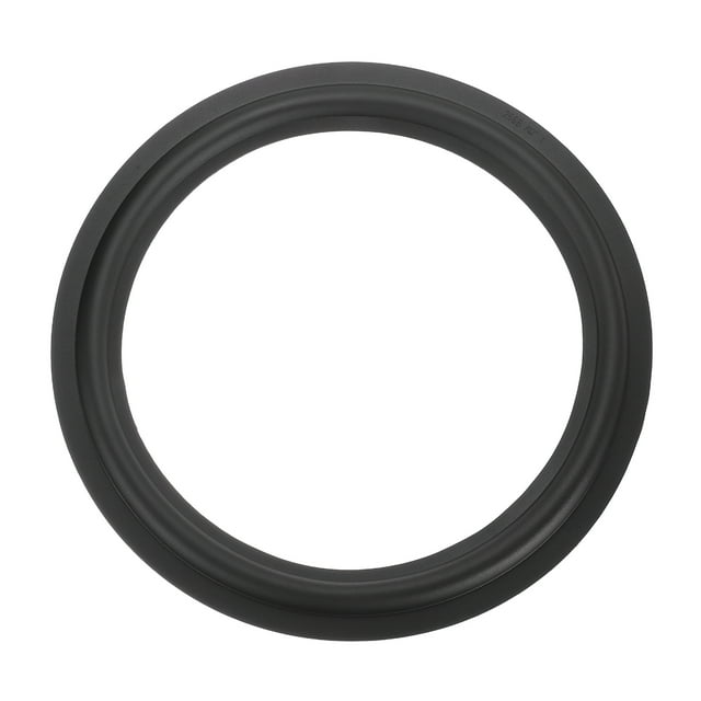 Uxcell Fit for 12 inch Rubber Speaker Edge Surround Rings Perforated Subwoofer Rings Replacement Parts Black