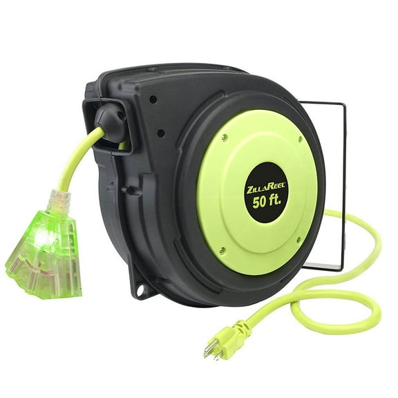 Legacy Manufacturing Flexzilla ZillaReel Electrical Retractable Cord Reel Outlet
