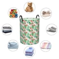 thumbnail image 5 of KLL Flamingo And Monstera Waterproof Foldable Laundry Hamper Bucket with Handles for Storage Bin,Kids Room,Home Organizer (Medium ), 5 of 7