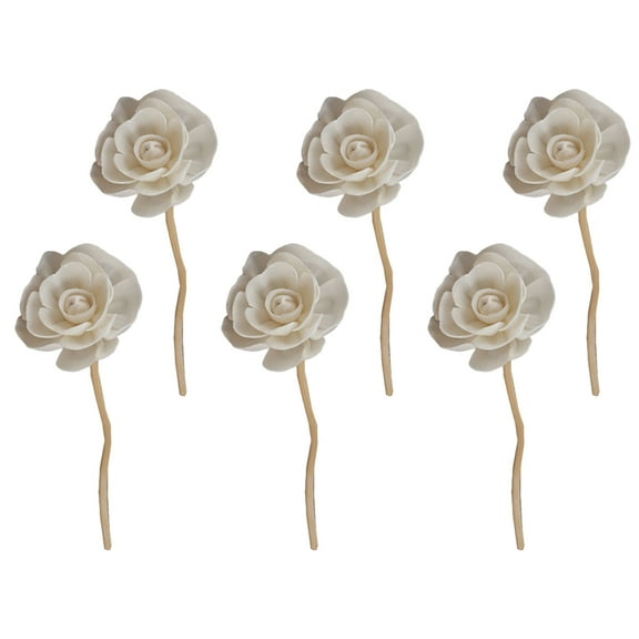 6pcs Rattan Diffuser Sticks for Beige Color Natural Relaxing Scents Home Decor