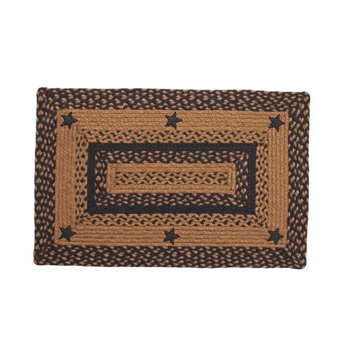 Black Star Jute Braided Rugs by IHF Rugs