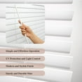 thumbnail image 5 of REGAL ESTATE, Cordless 2" Horizontal Blinds in Elegant White, Easy to Install, 47"W x 64"H, 5 of 6
