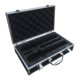 thumbnail image 1 of Estuche resistente para micrófono inalámbrico con espuma precortada, organizador portátil para micrófono. Negro, 1 of 9