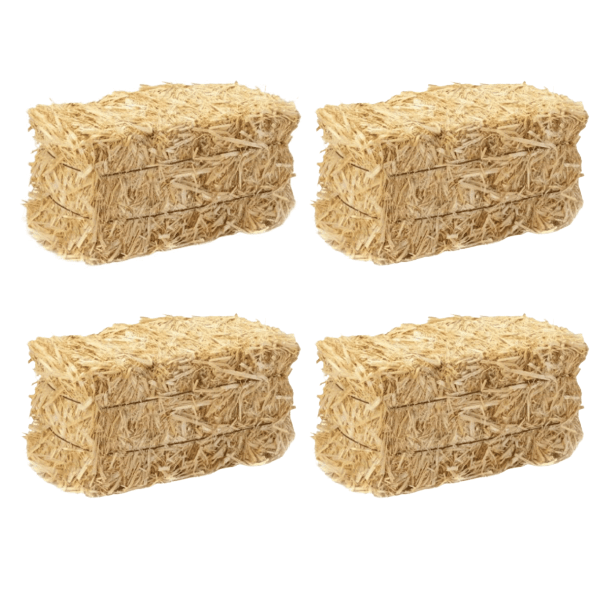 Decorative Mini Straw Bale, Natural Hay Bales for Autumn Fall Harvest